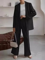 Elegant Women’s Blazer and Trousers Suit for Business Wear – Professional Two-Piece Outfit for Office, Meetings and Formal Occasions