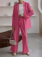 Elegant Women’s Blazer and Trousers Suit for Business Wear – Professional Two-Piece Outfit for Office, Meetings and Formal Occasions