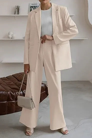 Elegant Women’s Blazer and Trousers Suit for Business Wear – Professional Two-Piece Outfit for Office, Meetings and Formal Occasions