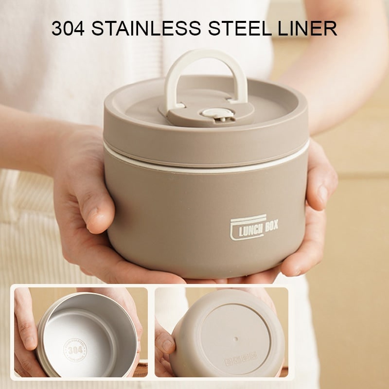 Insulated Bento Lunch Box with Stainless Steel Containers and Thermal Carrying Bag - Image 3
