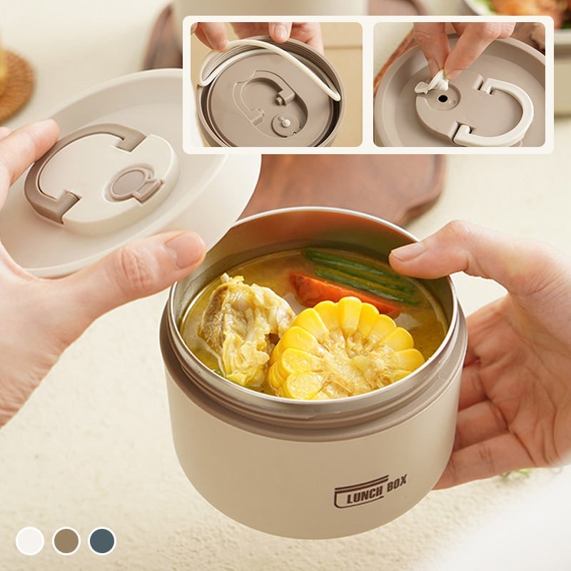 Insulated Bento Lunch Box with Stainless Steel Containers and Thermal Carrying Bag - Image 7