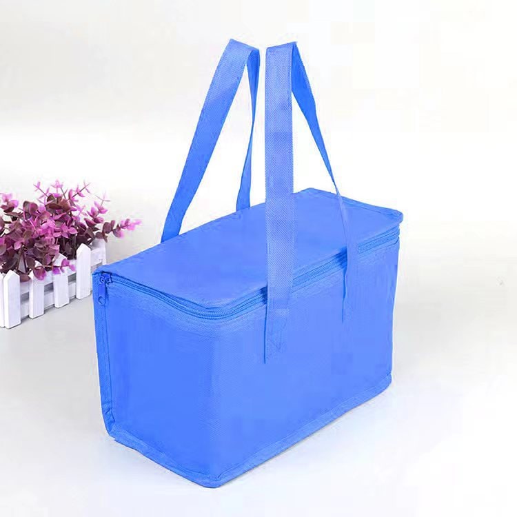 Insulated Lunch Bag and Cooler Box with Zippered Closure and Dual Handles Portable - Image 2