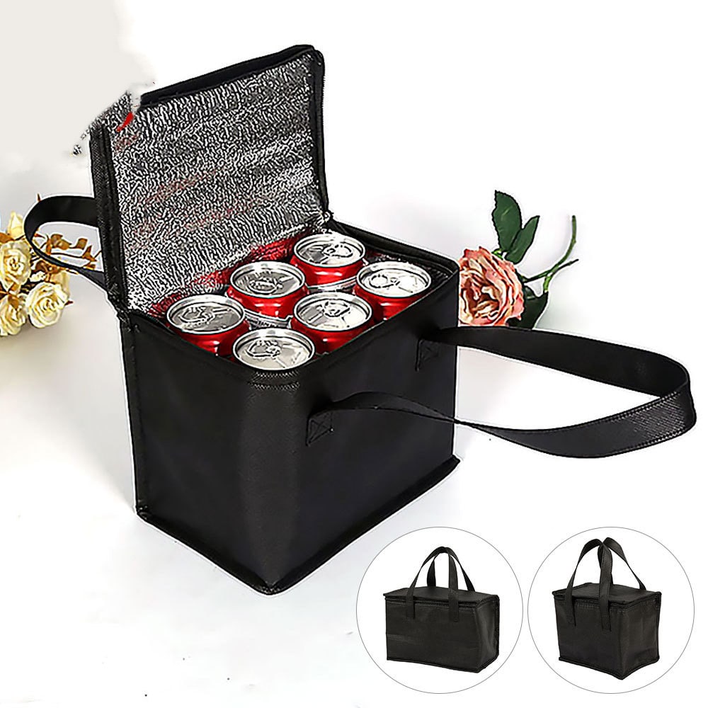 Insulated Lunch Bag and Cooler Box with Zippered Closure and Dual Handles Portable - Image 6