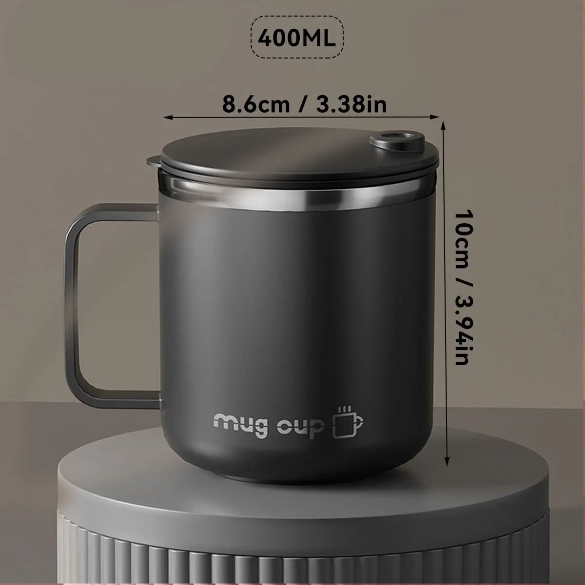 Insulated Stainless Steel Coffee Mug with Double Wall Lid and Handle for Travel 8 Oz - Image 11