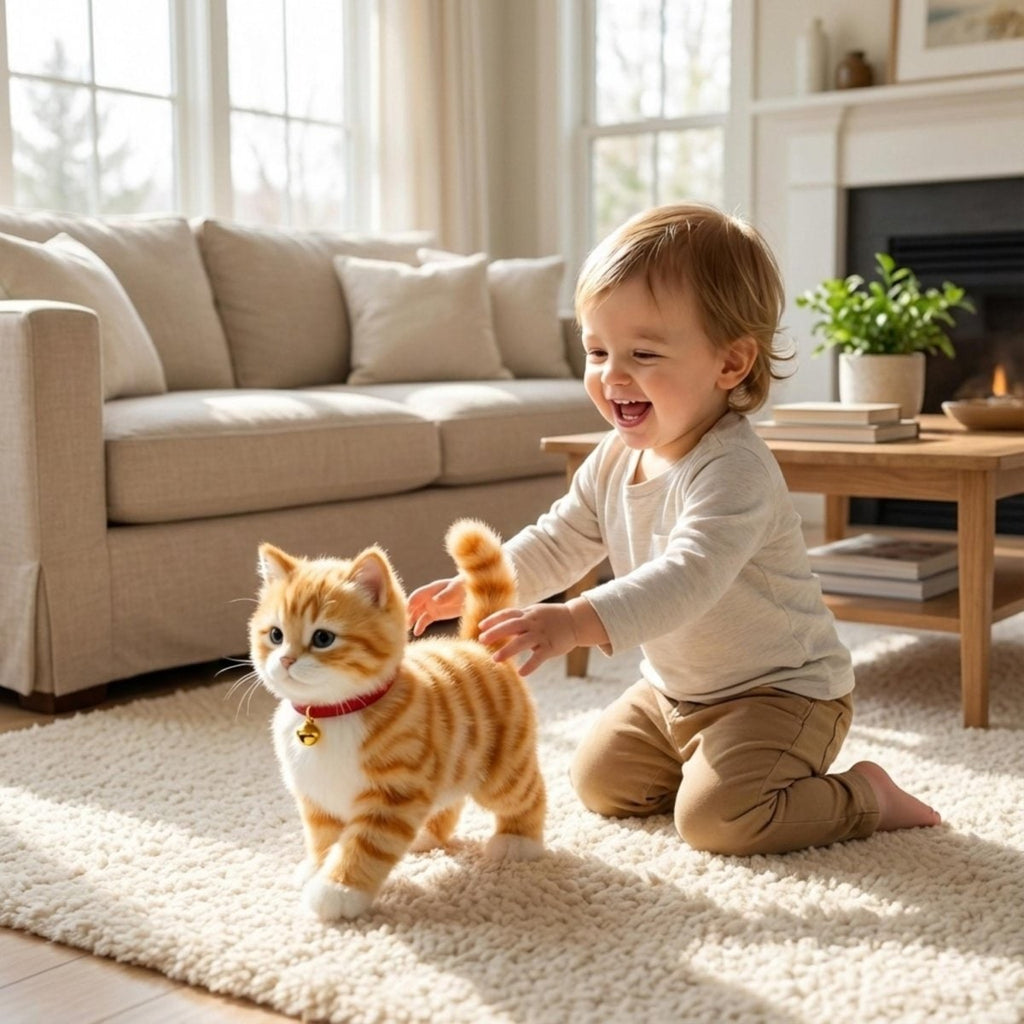 Interactive Cat Toys and Kittens with Walking Robot Realistic Meowing Electronic Pet - Image 1