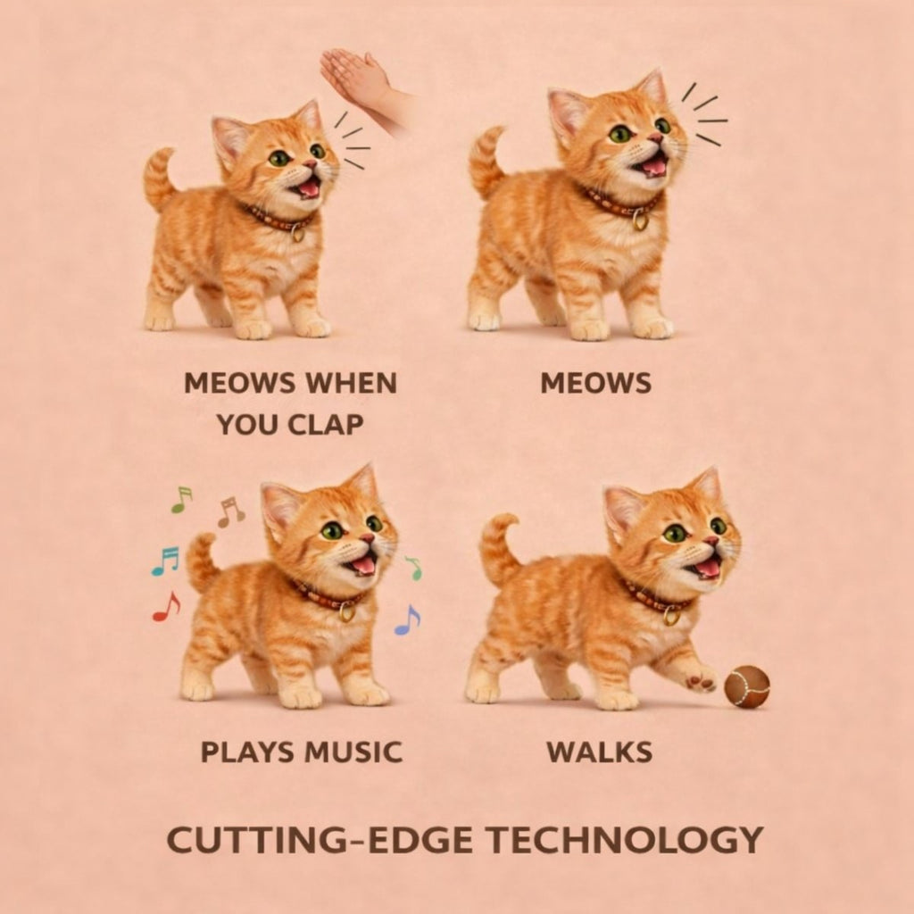 Interactive Cat Toys and Kittens with Walking Robot Realistic Meowing Electronic Pet - Image 6