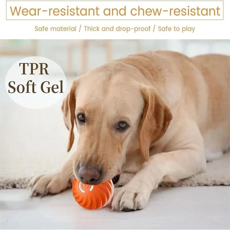 Interactive Dog Ball Toy with Motorized Rolling Motion and Textured Rubber Exterior - Image 22
