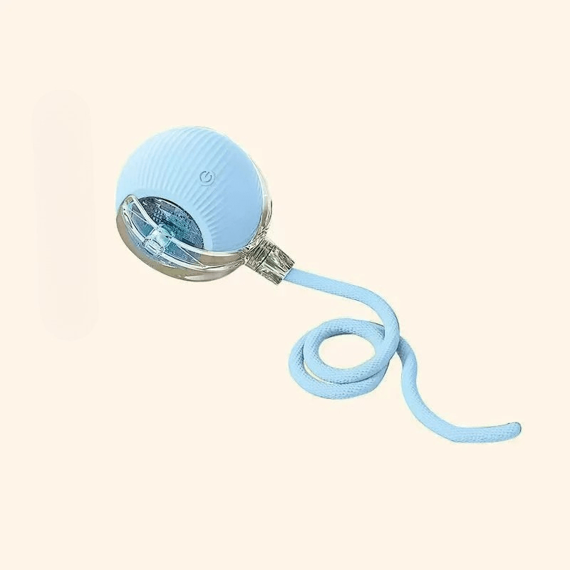 Interactive Dog Ball Toy with Motorized Rolling Motion and Textured Rubber Exterior - Image 7