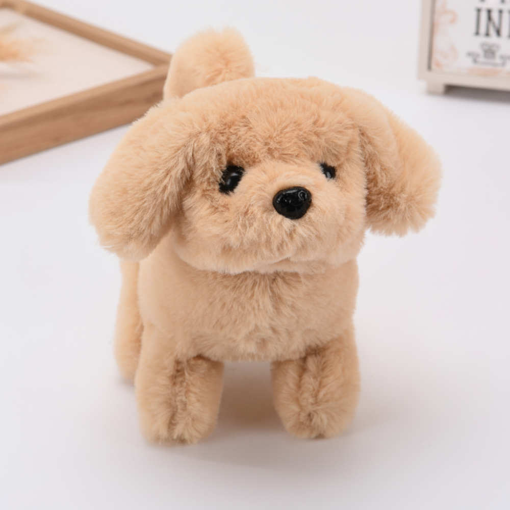 Interactive Robot Dog Toy with Walking Motion and Barking Sounds Plush Puppy - Image 2