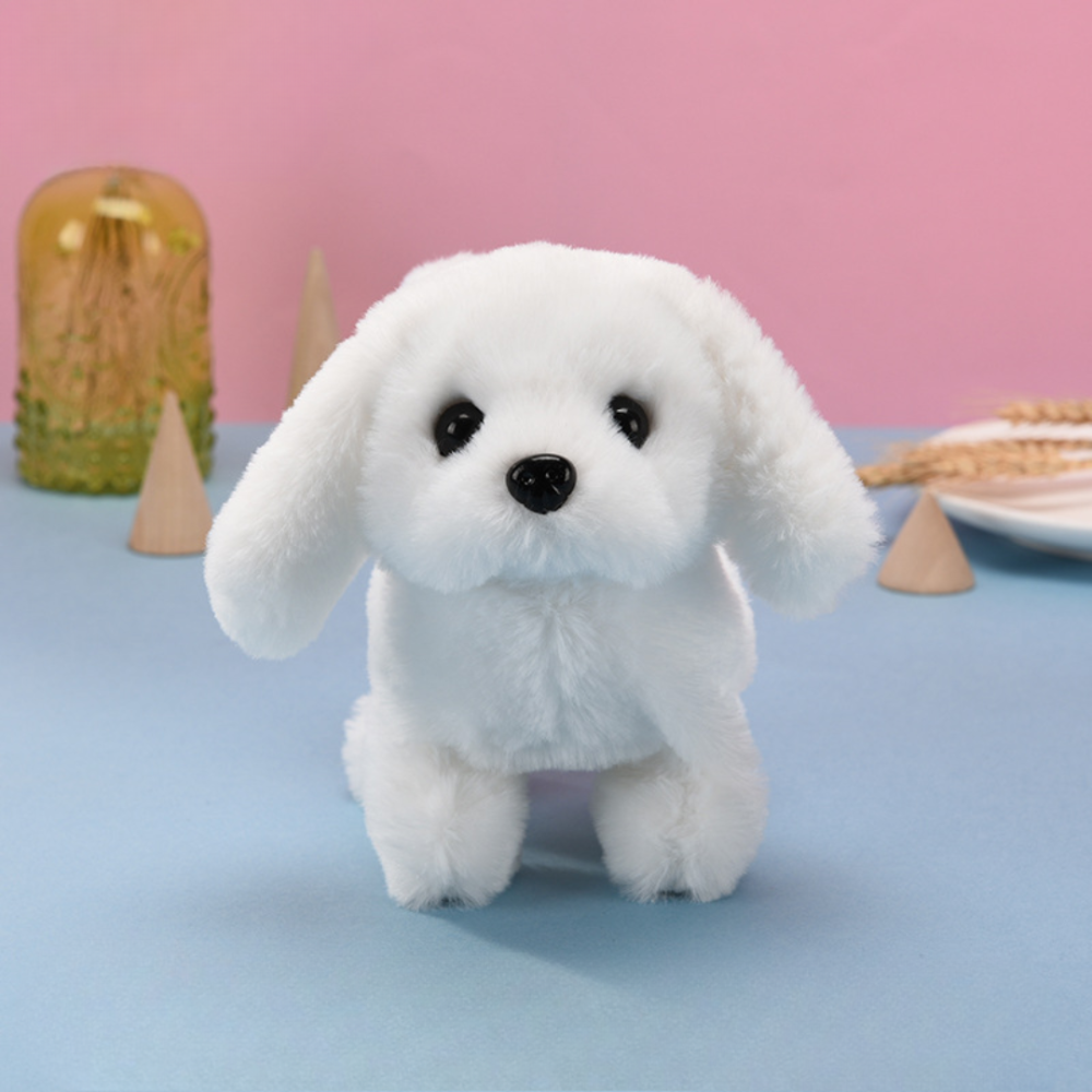 Interactive Robot Dog Toy with Walking Motion and Barking Sounds Plush Puppy - Image 3