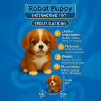 Interactive Realistic Cavalier King Charles Spaniel Robot Puppy Toy | Walks, Barks, and Wags Its Tail