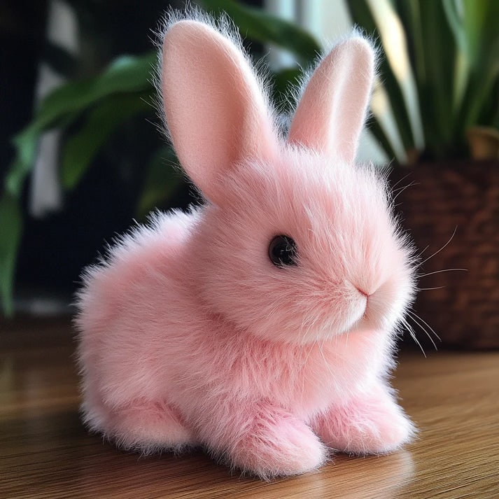 Interactive Toy Bunny Motion Touch Responsive Plush Faux Fur And Voice - Image 3