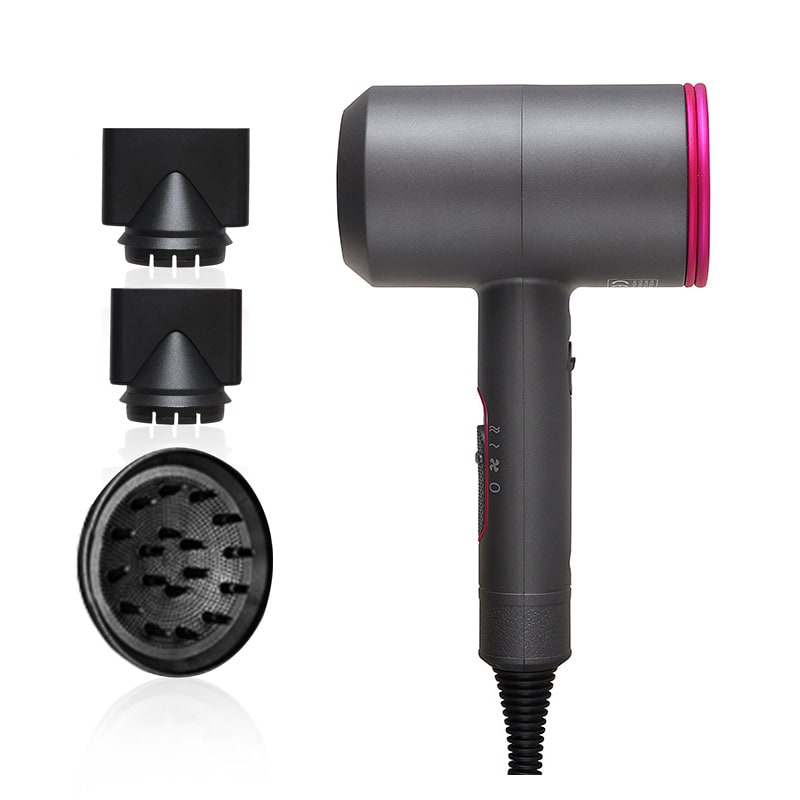 Ionic Hair Dryer with Diffuser and Concentrator Nozzles for Portable Styling With Comb - Image 24