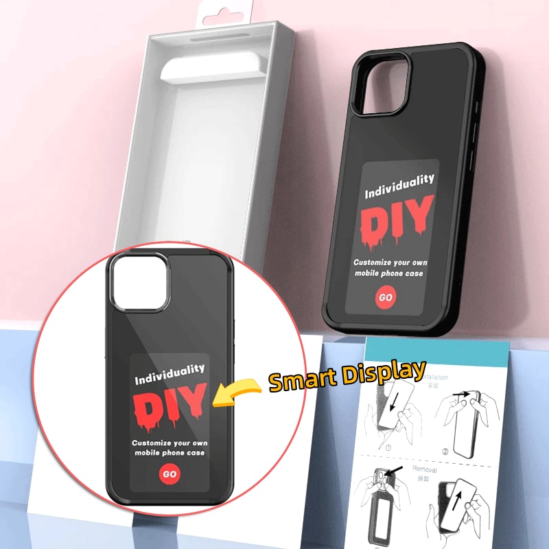 Iphone Case with Strap and E-Ink Wallet Display Waterproof Phone Pouch with Protective Bumper - Image 14