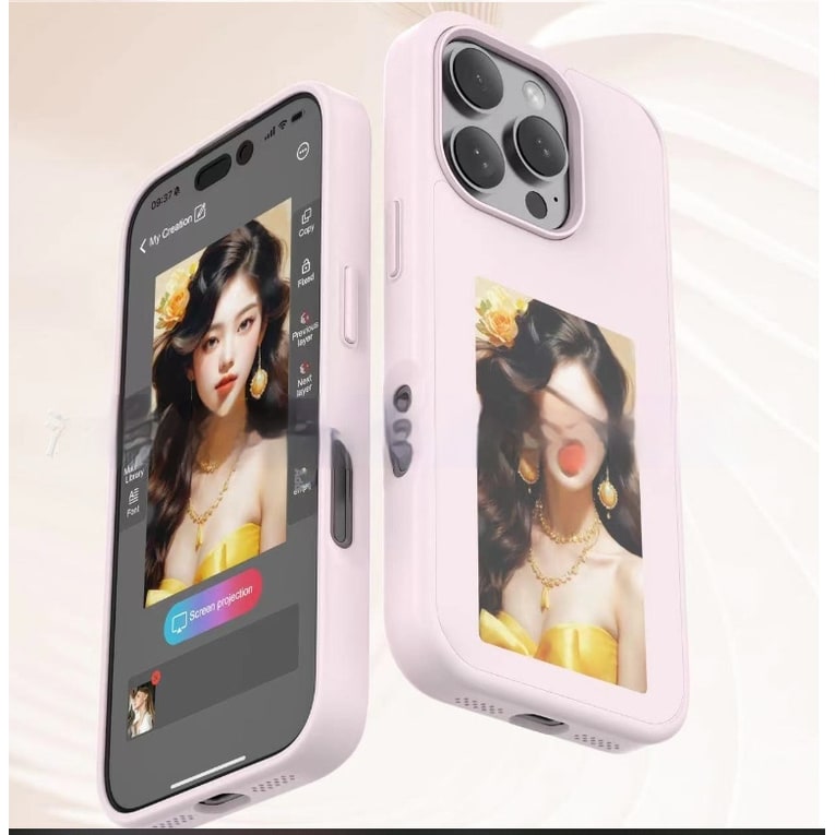 Iphone Case with Strap and E-Ink Wallet Display Waterproof Phone Pouch with Protective Bumper - Image 2