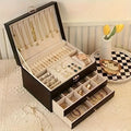 Jewelry Box Storage Organizer with Drawers Velvet Lining and Travel Case Design Gift Boxes - Image 1