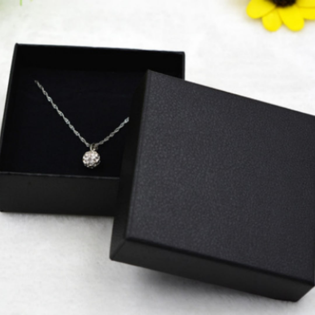 Jewelry Gift Boxes Organizer with Lid Small Cardboard Box with Foam Insert - Image 2