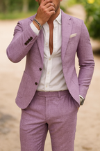 Ellese — Men’s Casual Slim‑Fit Suit - slim, tailored silhouette