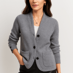 Kashmir Knit - Cozy Elegance - Chic Button-Up