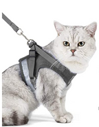 Cat Harness and Leash Set for Outdoor Adventures – Adjustable Comfortable Harness for Safe Walks and Training