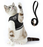Cat Harness and Leash Set for Outdoor Adventures – Adjustable Comfortable Harness for Safe Walks and Training