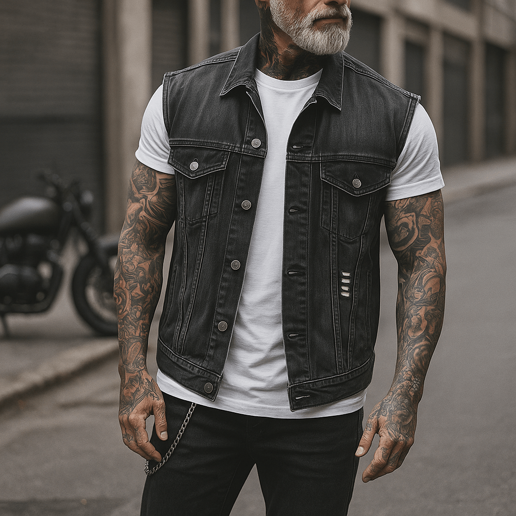 Men's Sturdy Motorcycle Vest
