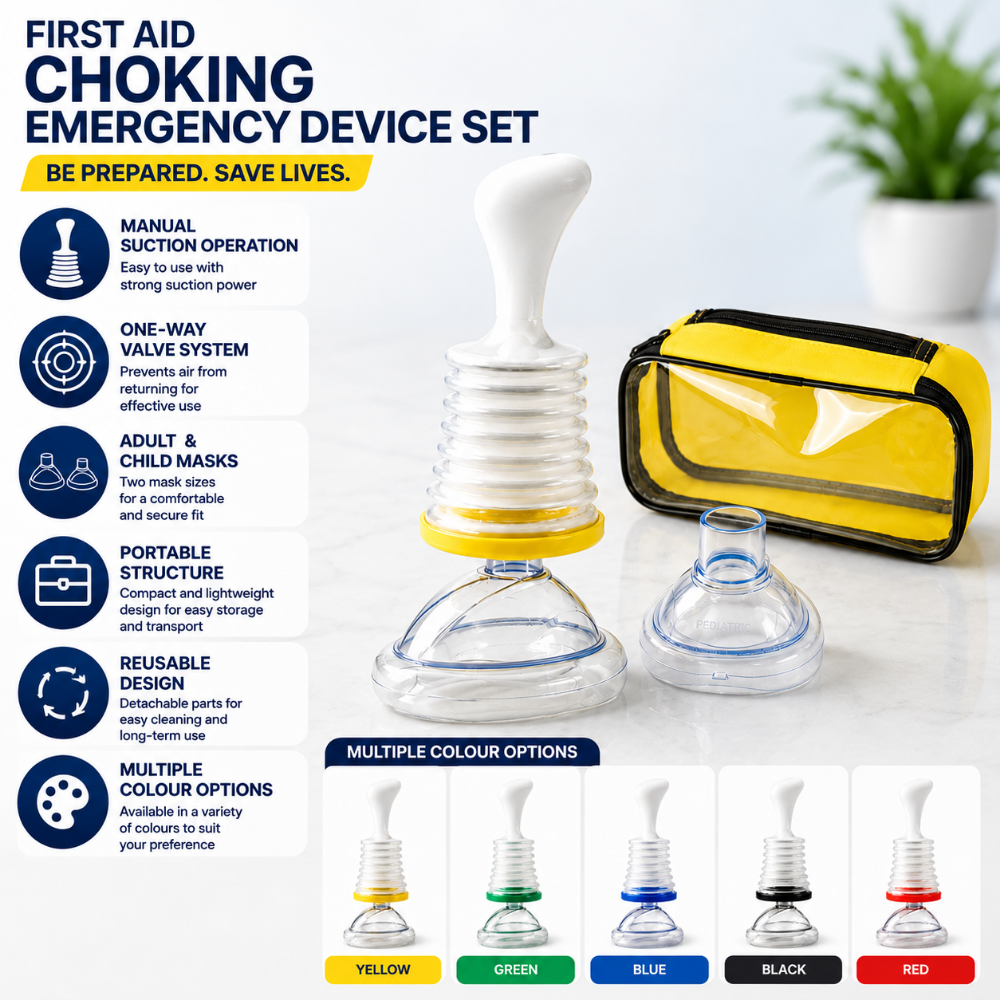 Kids' Anti Choking Device and Choke Rescue with Manual Suction and Pediatric Masks - Image 2