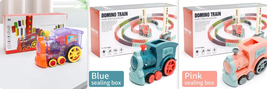 Kids' Automatic Domino Train Toy Game with Electric Motor Dispenser for Mexican Dominoes Set - Image 16