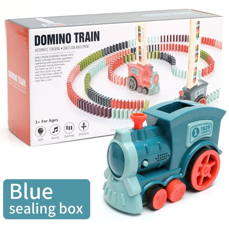Kids' Automatic Domino Train Toy Game with Electric Motor Dispenser for Mexican Dominoes Set - Image 19