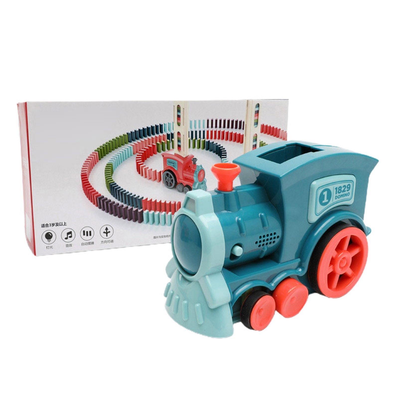 Kids' Automatic Domino Train Toy Game with Electric Motor Dispenser for Mexican Dominoes Set - Image 20