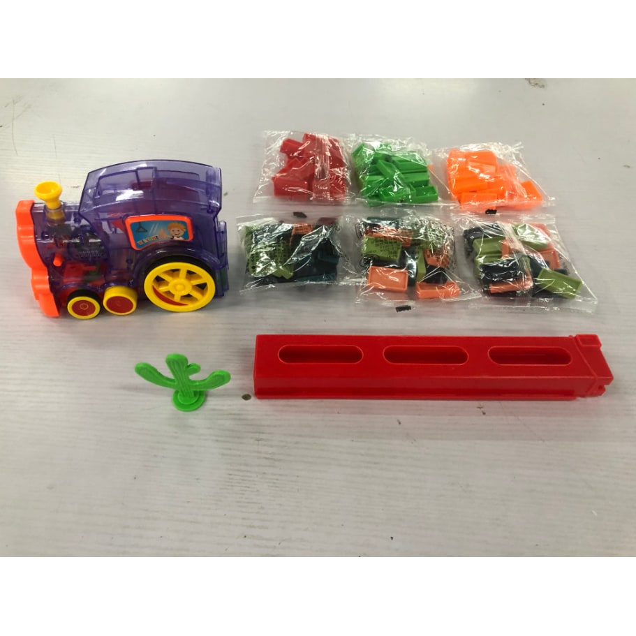 Kids' Automatic Domino Train Toy Game with Electric Motor Dispenser for Mexican Dominoes Set - Image 21
