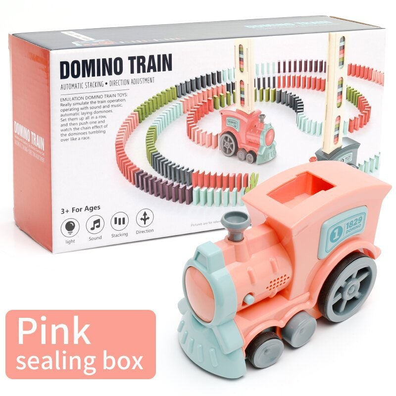 Kids' Automatic Domino Train Toy Game with Electric Motor Dispenser for Mexican Dominoes Set - Image 22