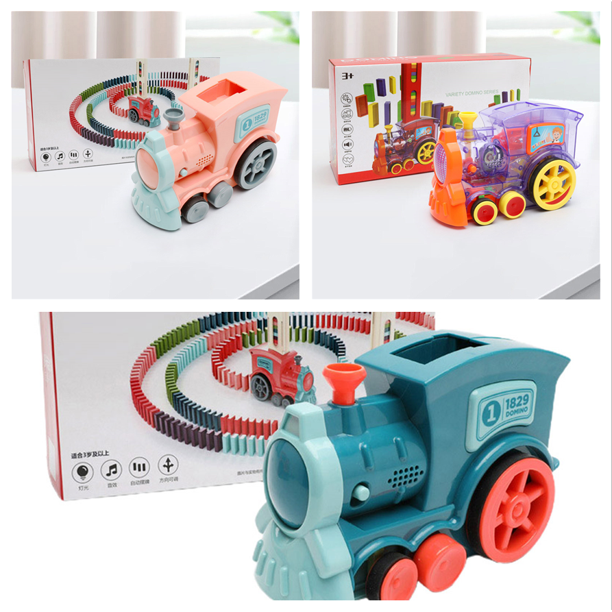 Kids' Automatic Domino Train Toy Game with Electric Motor Dispenser for Mexican Dominoes Set - Image 5