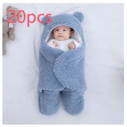 Kids' Baby Sleep Sack Swaddle Blanket with Hooded Design and Leg Pockets for Newborn Infant - Image 7