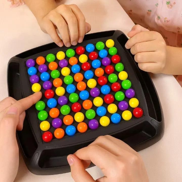 Kids' Board Game Puzzle with Marbles Strategy and Logic Training - Image 1