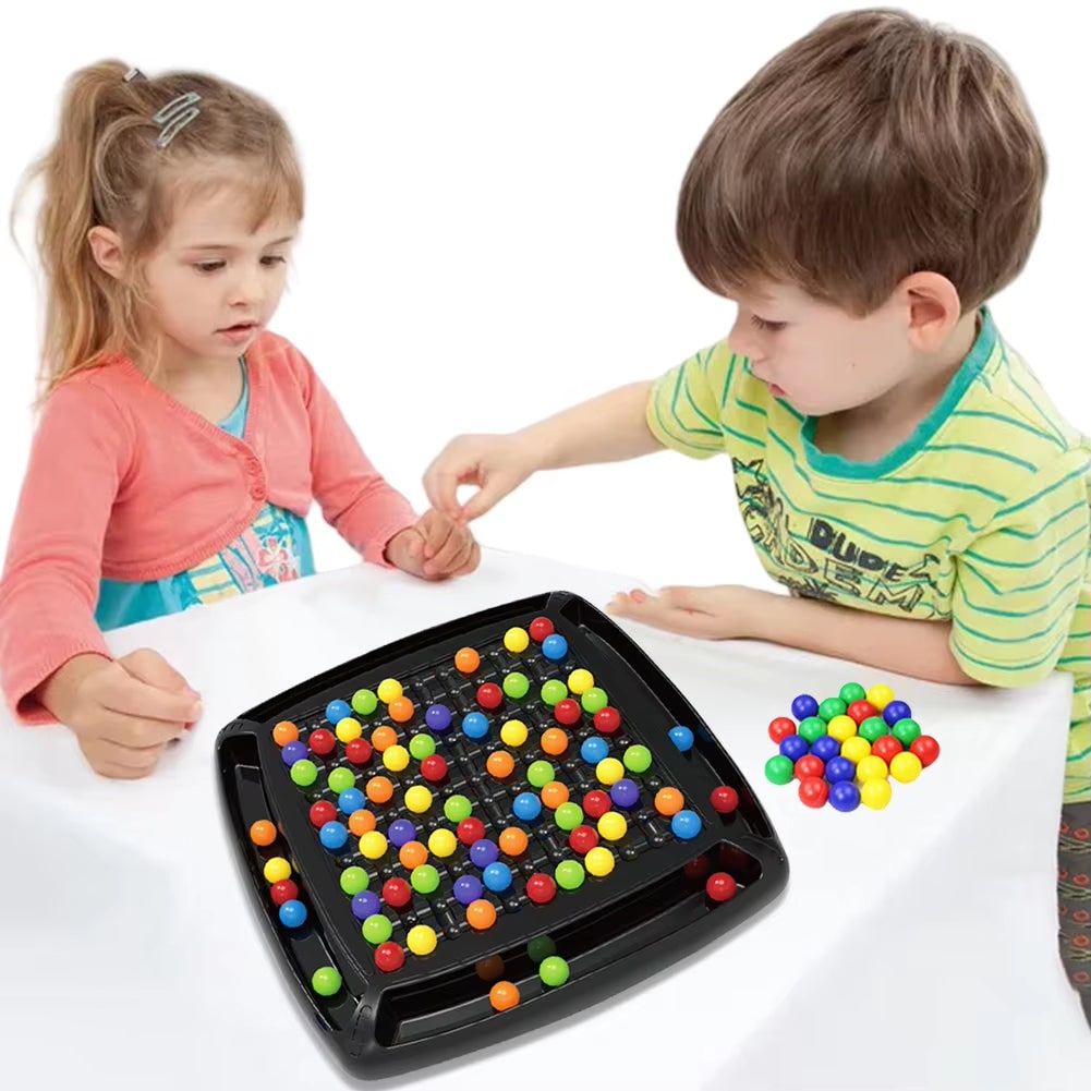 Kids' Board Game Puzzle with Marbles Strategy and Logic Training - Image 3