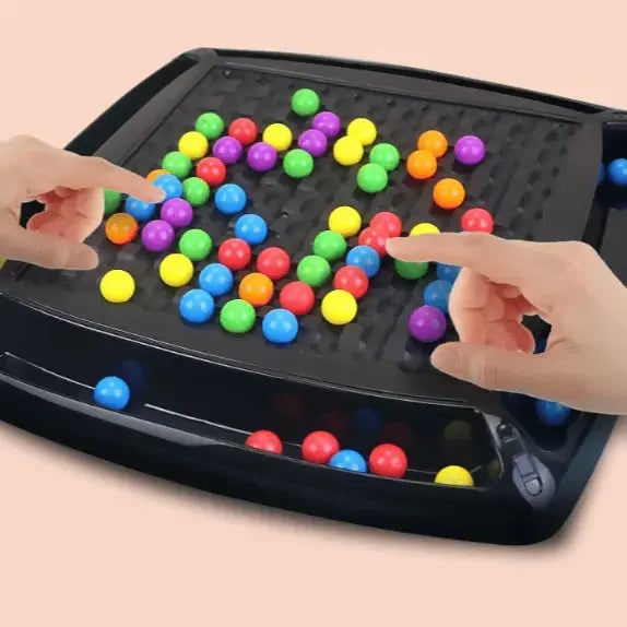 Kids' Board Game Puzzle with Marbles Strategy and Logic Training - Image 6