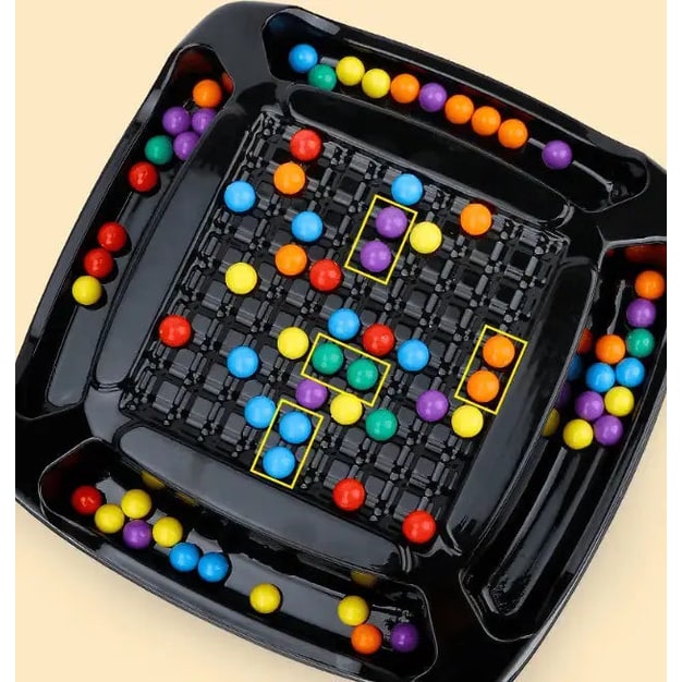 Kids' Board Game Puzzle with Marbles Strategy and Logic Training - Image 7