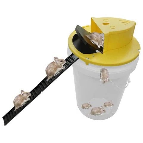 Kids' Bucket Mouse Trap Humane Ethical Multi Catch with Automatic Reset for 5 Gallon Pail - Image 5