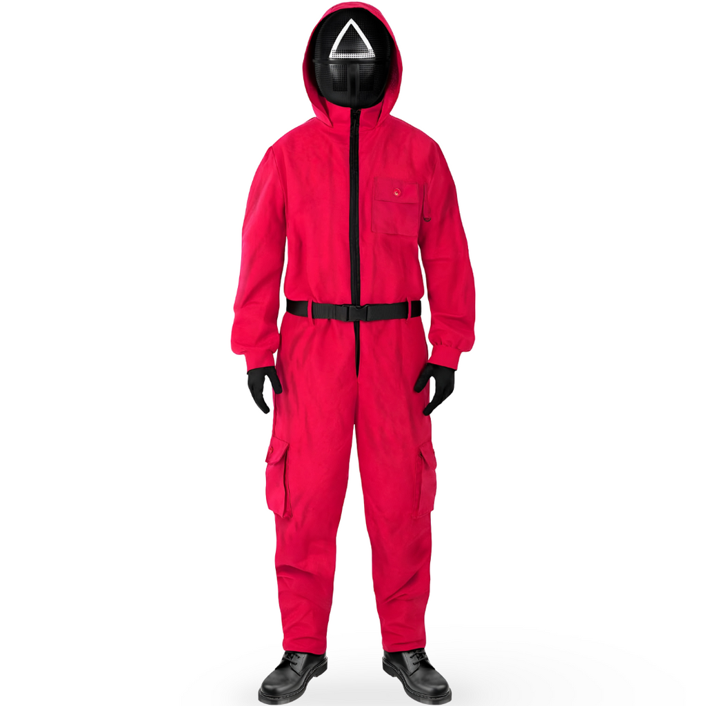 Kids' Cosplay Halloween Survival Game Costume Hooded Jumpsuit with Belt and Gloves - Image 4
