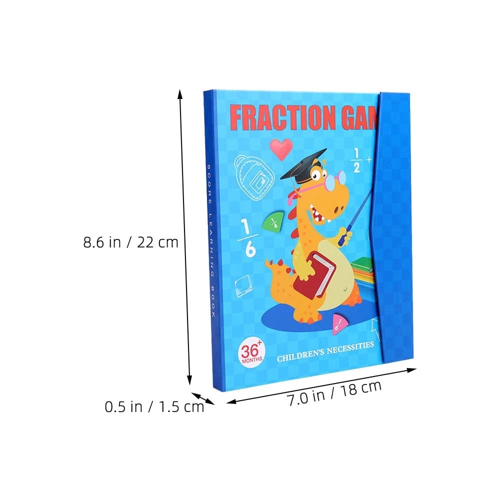 Kids' Fraction Bars Model with Magnetic Tiles and Circles Activity Book - Image 10