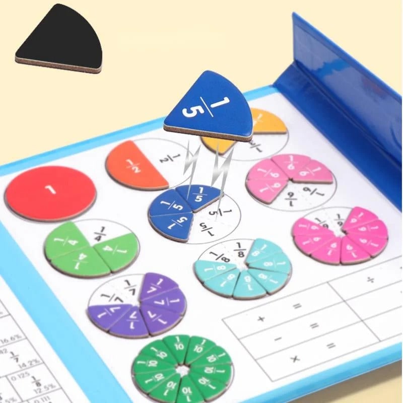 Kids' Fraction Bars Model with Magnetic Tiles and Circles Activity Book - Image 8
