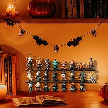Kids' Halloween Advent Calendar Countdown with Spooky Miniature Figurines for Holiday Decoration - Image 6