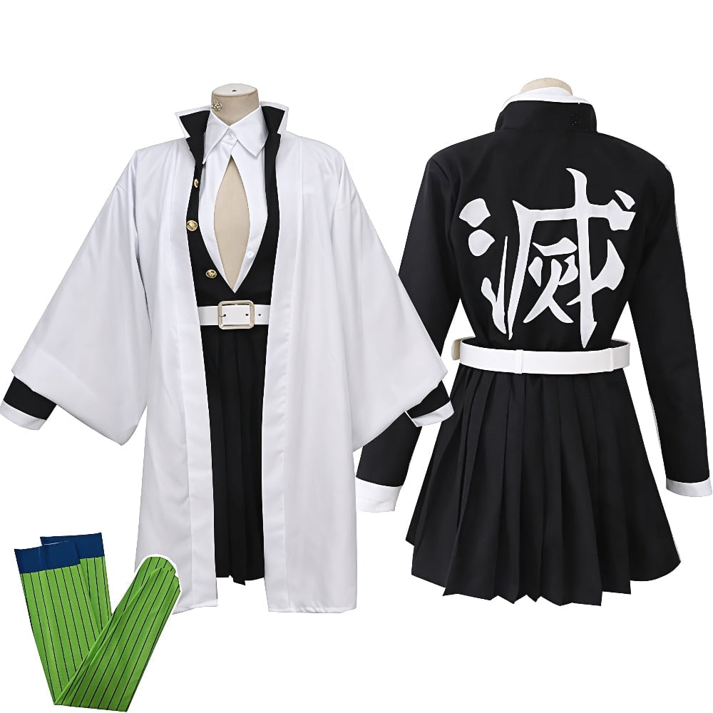 Kids' Halloween Anime Cosplay Costume and Character Outfits Set with Haori Kimono and Layered Pieces - Image 13