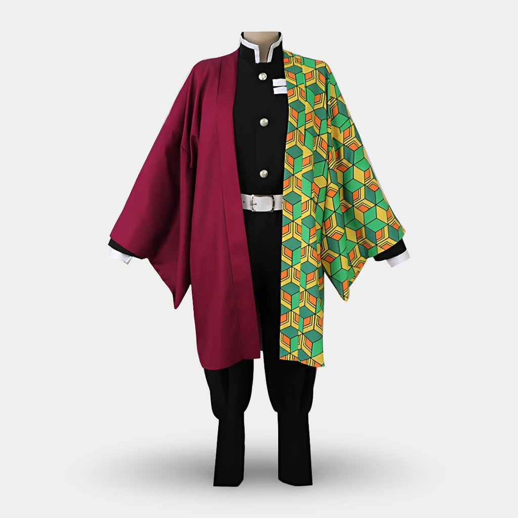 Kids' Halloween Anime Cosplay Costume and Outfits with Split Haori Jacket Fox and Set - Image 5