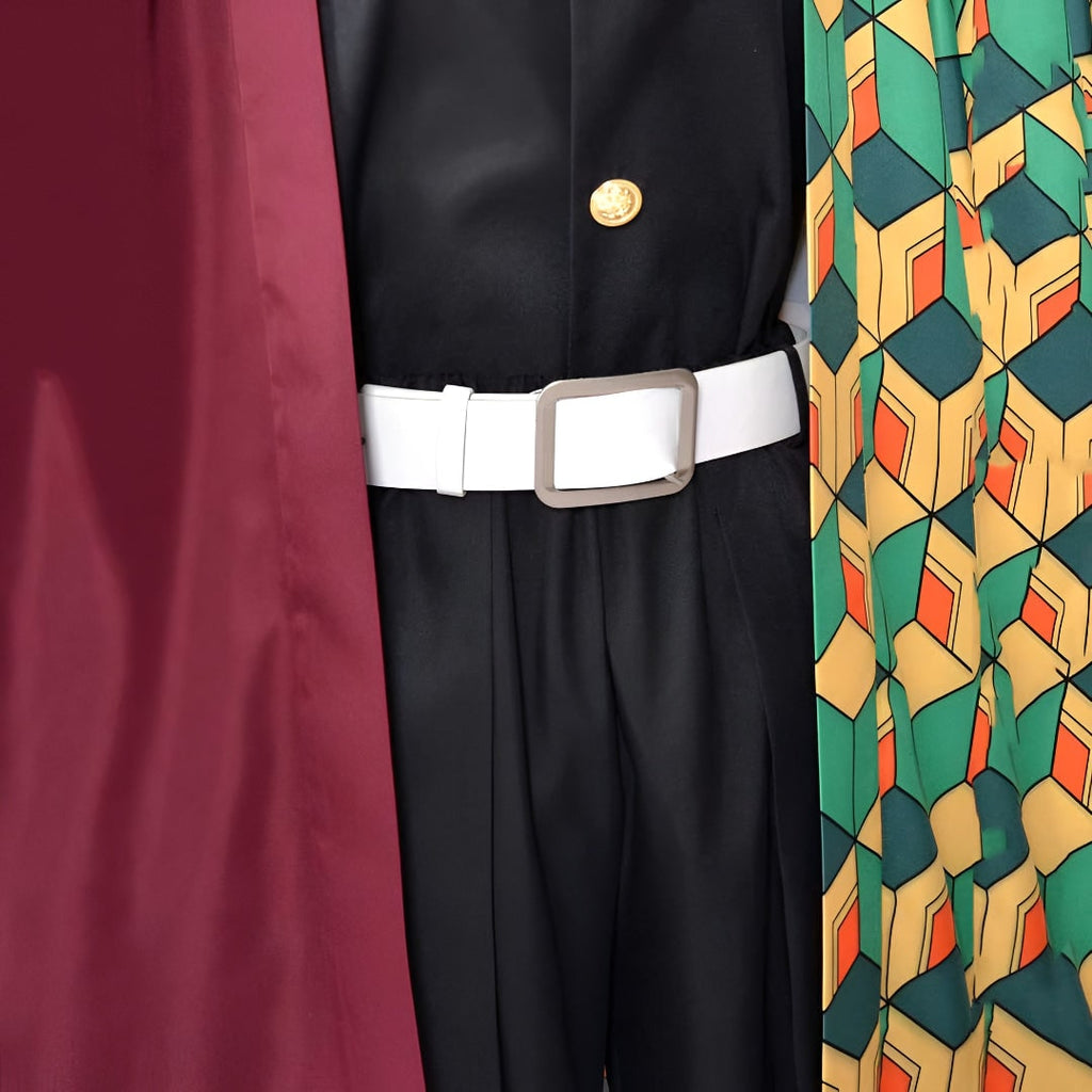 Kids' Halloween Anime Cosplay Costume and Outfits with Split Haori Jacket Fox and Set - Image 7