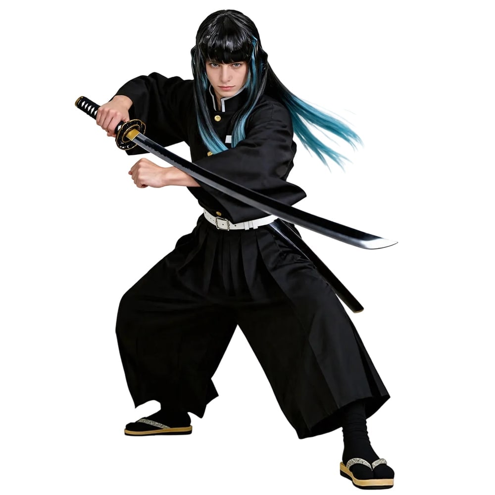 Kids' Halloween Anime Cosplay Costume Outfit demon hunter saga Uniform Jacket with Pants - Image 1