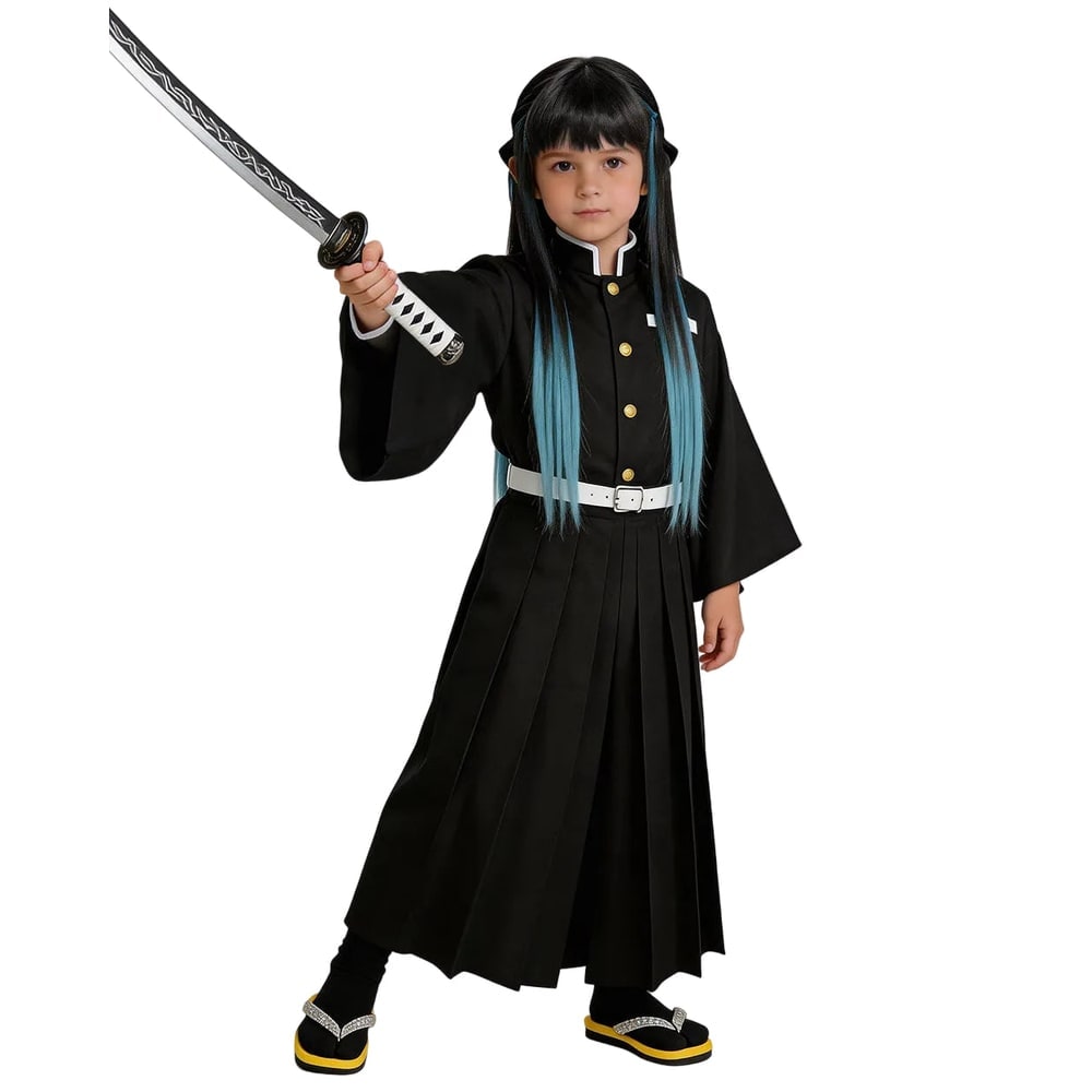 Kids' Halloween Anime Cosplay Costume Outfit demon hunter saga Uniform Jacket with Pants - Image 2
