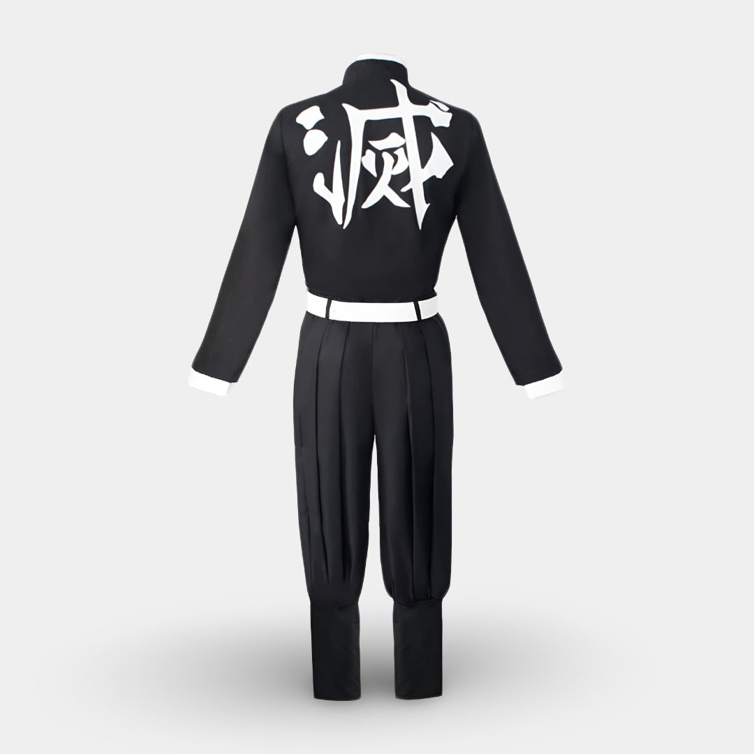 Kids' Halloween Anime Cosplay Costume with Flame Pattern Cape and Character Warrior Outfit - Image 5