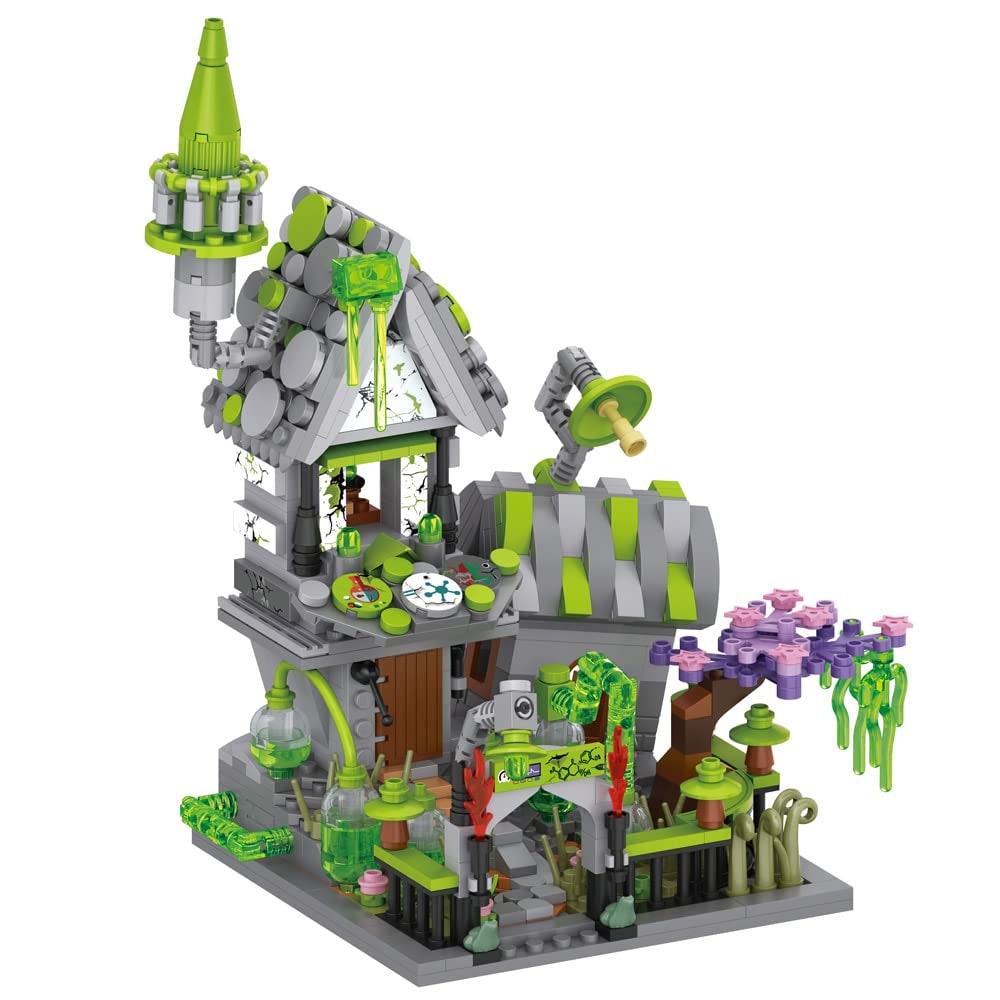 Kids' Halloween Building Blocks Construction Set with Pumpkin House and Ghost Figures - Image 6
